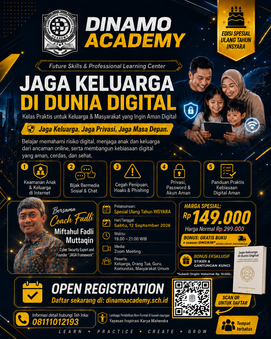 Poster Jaga Keluarga di Dunia Digital Batch #3